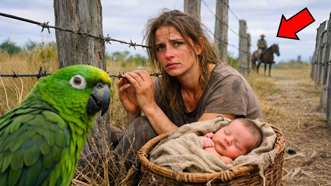 LA ENCUENTRA ATRAPADA EN LA CERCA… PERO CÓMO SU LORO LA SALVA TE HARÁ LLORAR...