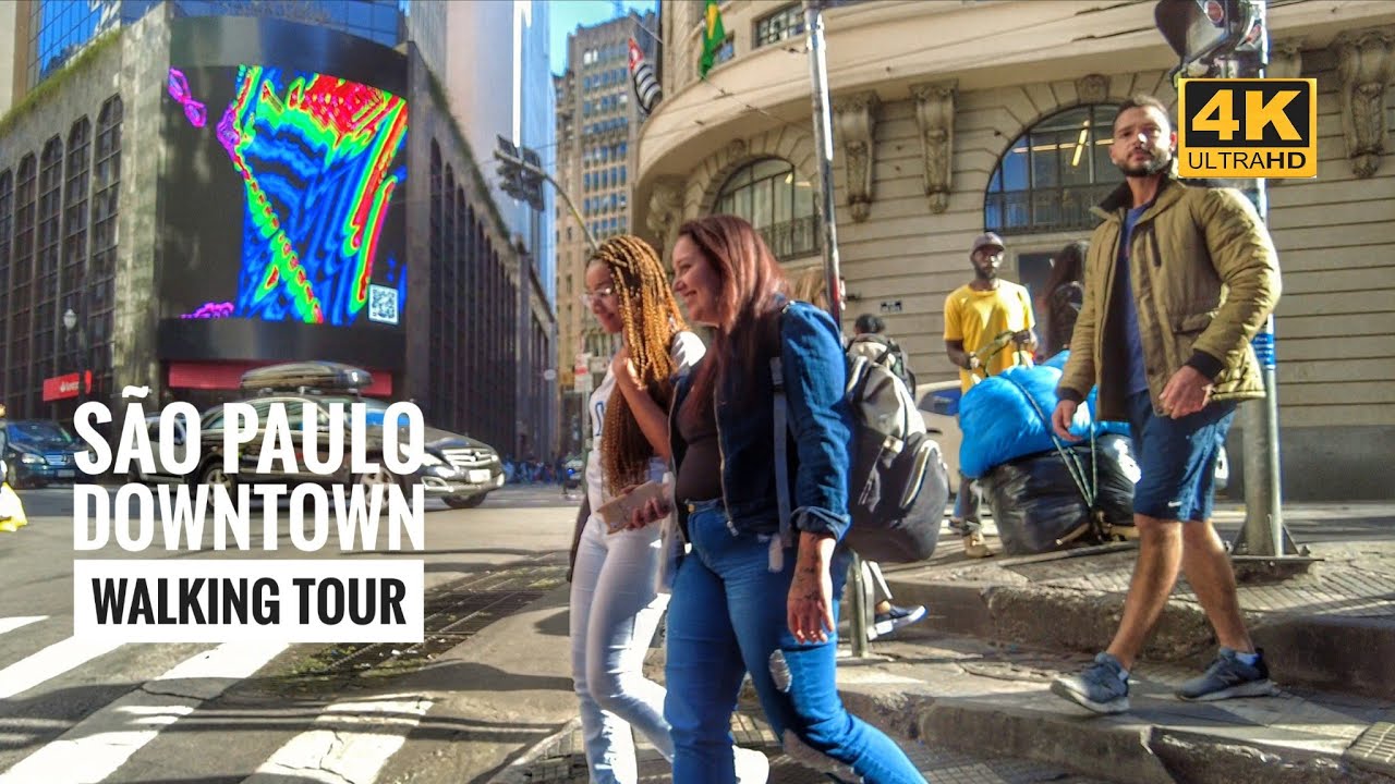 Passeio pelo Mercado Municipal e 25 de Março São Paulo Walking Tour | 4K Walk