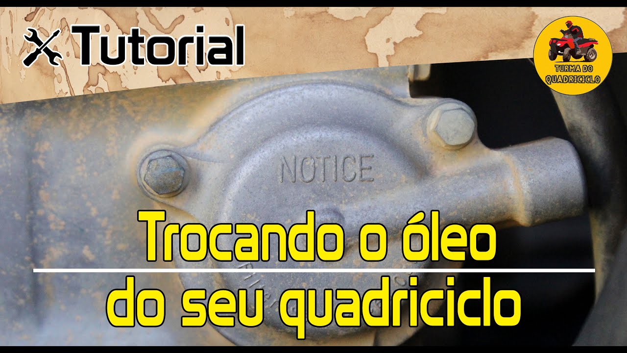 Aprenda a trocar o óleo do Quadriciclo em casa / ATV oil change