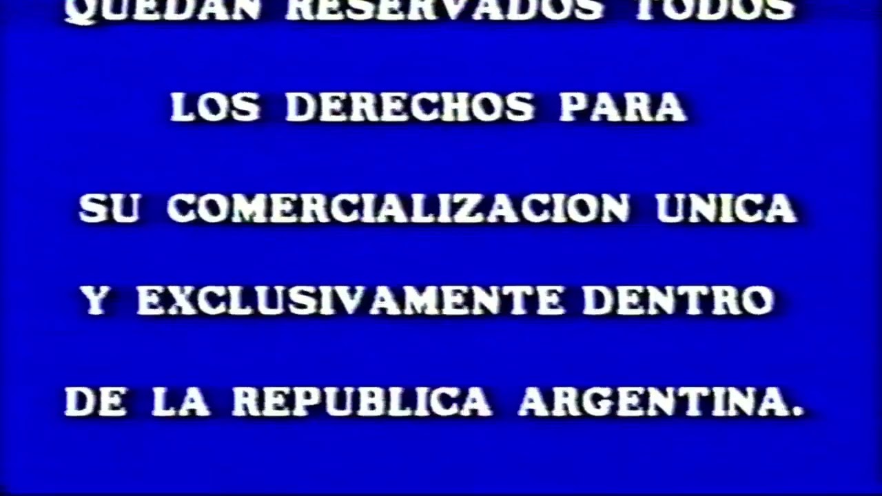 Inicio VHS Titanic 1998 (Argentina)