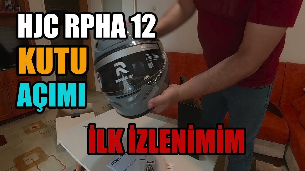HJC RPHA 12 Motosiklet Kaskı Kutu açımı.