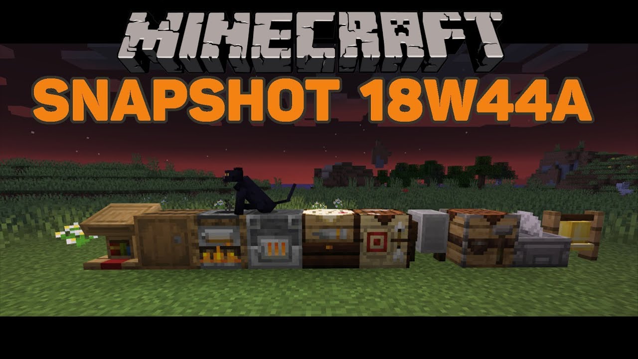 Minecraft 1.14 Snapshot 18W44A! New Cats! New Blocks! and Dyeable Signs!