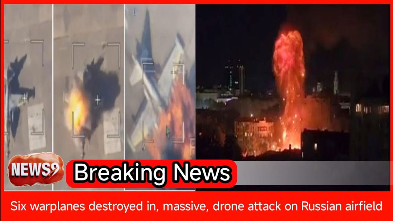 Six warplanes destroyed in &lsquo;massive&rsquo; drone attack on Russian airfield
