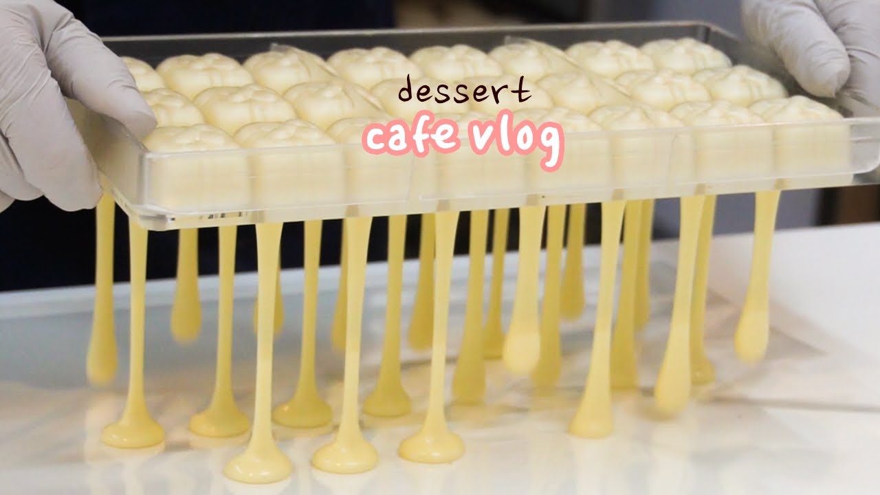 [ENG] ʕっ˘ڡ˘ςʔ 예쁜 초콜릿 만드는 카페 브이로그🎠🎈