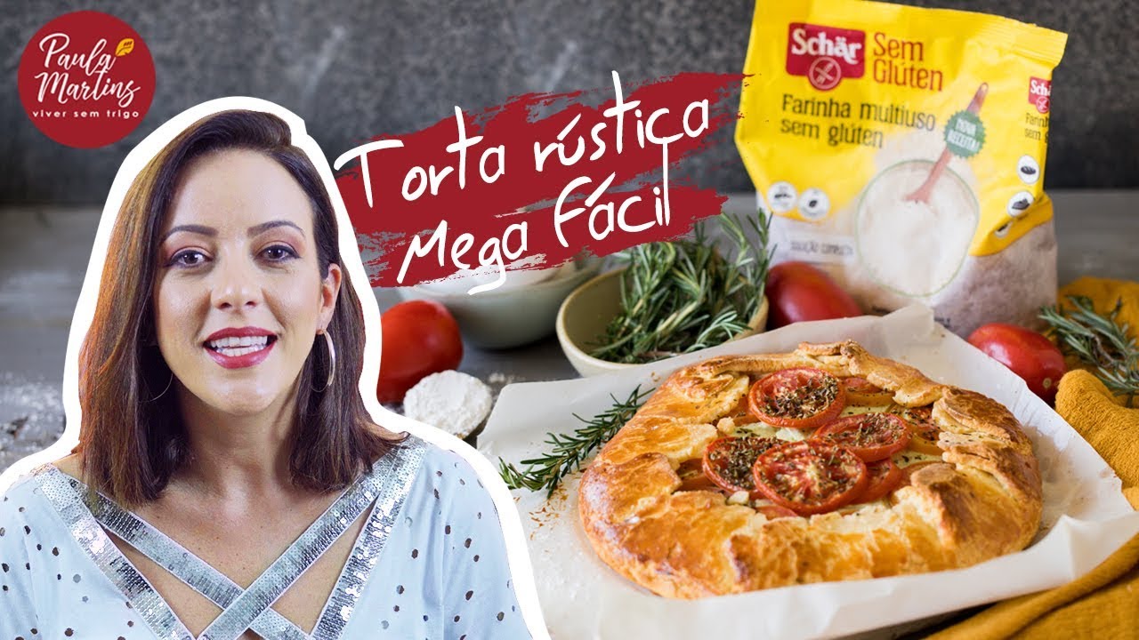 Torta Rústica de ricota com tomates | Viver sem Trigo por Paula Martins