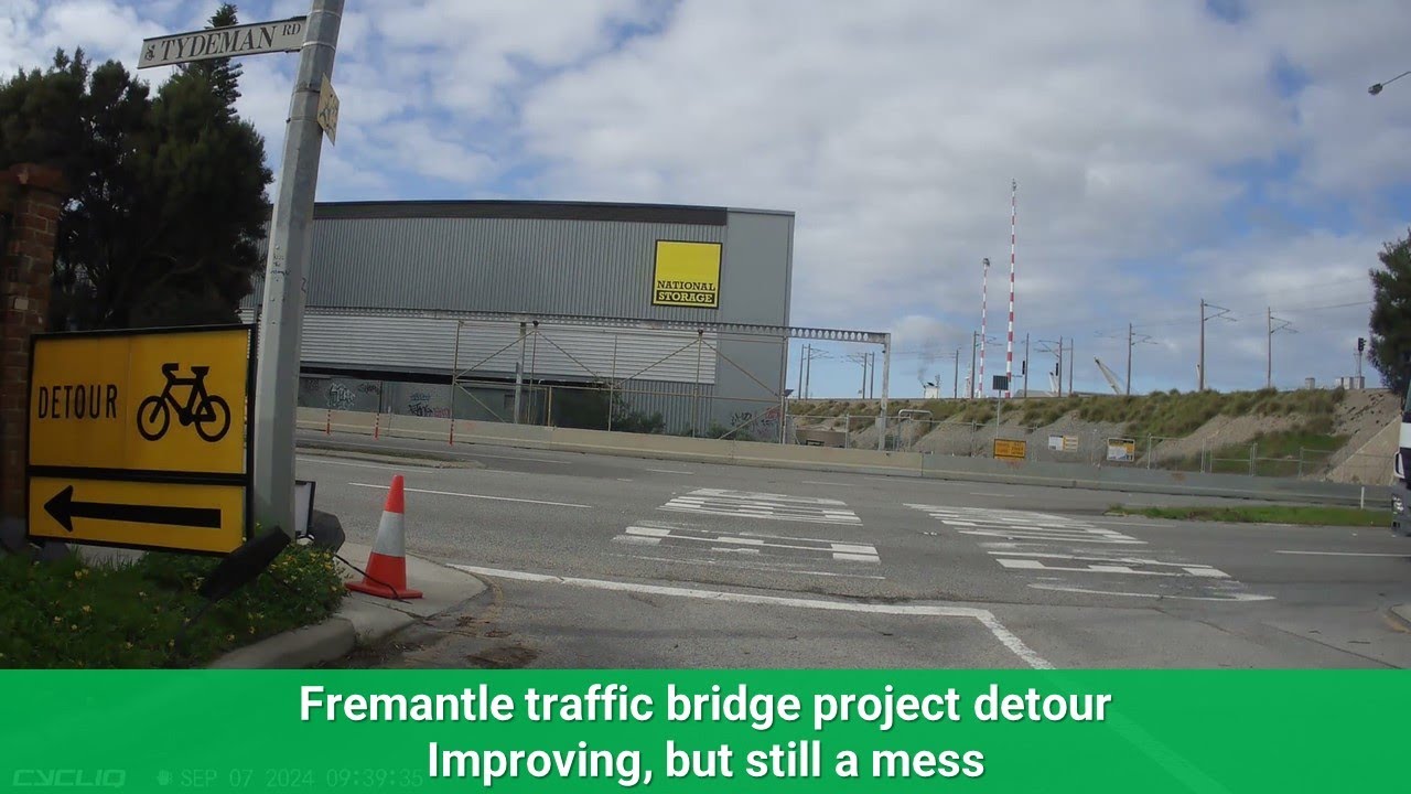 Fremantle traffic bridge detour update 07 Sept 2024