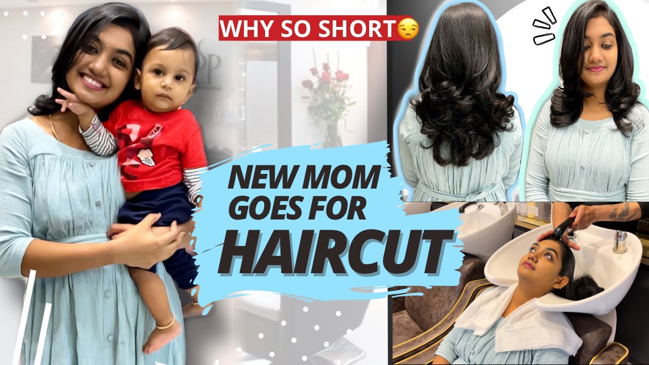 தமிழில்: My postpartum hair fall was too bad😳 | Why did I cut too short?? | haircut DIML