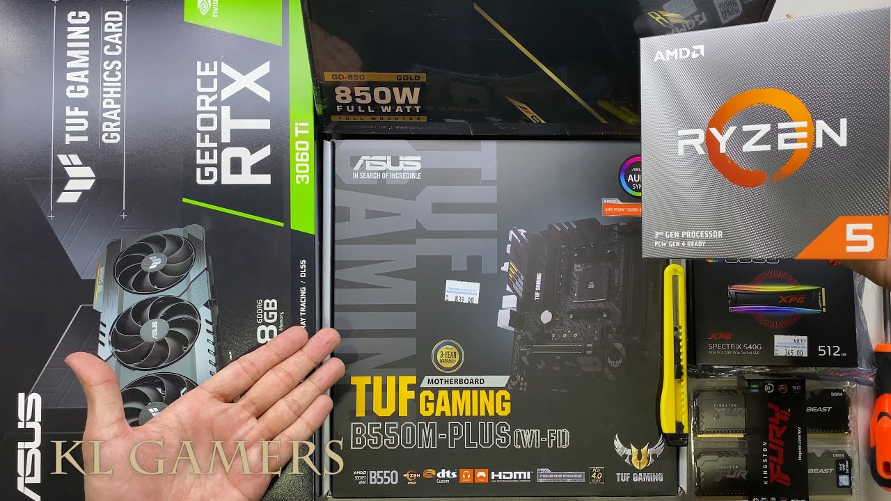 Satifying RGB PC Build AMD Ryzen 5 3600 ASUS TUF GAMING B550M-PLUS WiFi RTX3060Ti