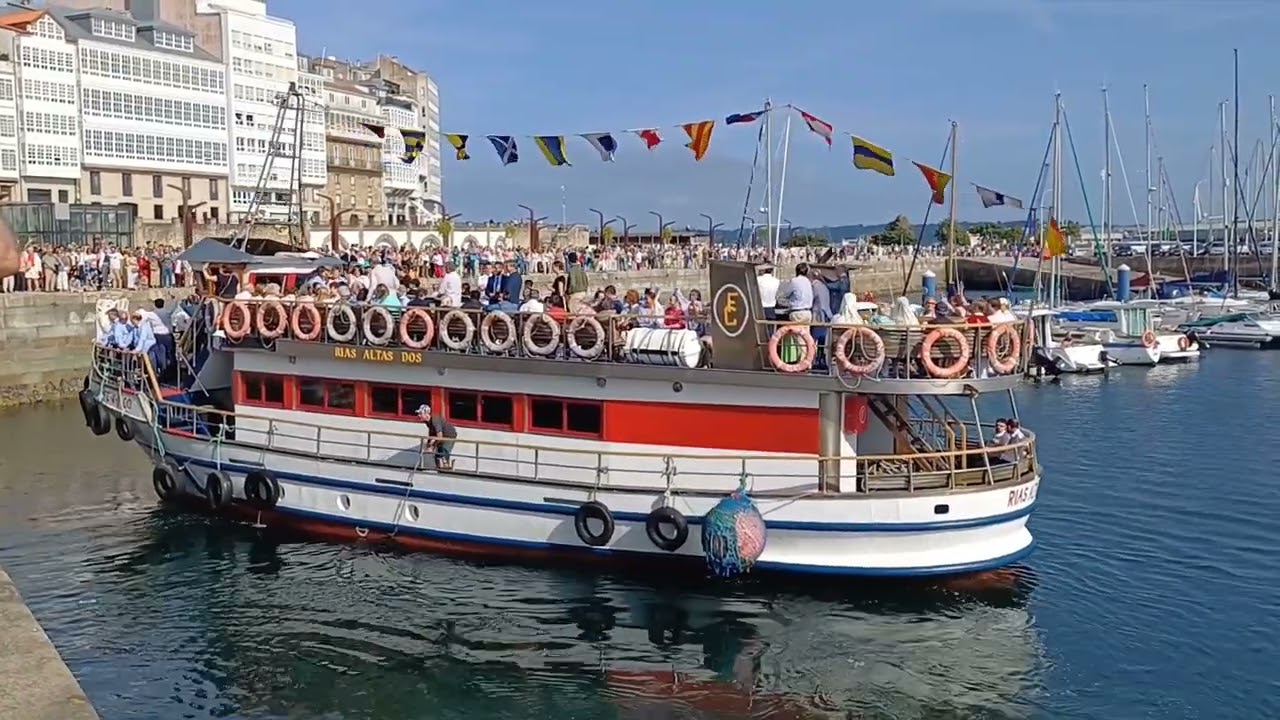 Procesión marítima por el día del Carmen en A Coruña