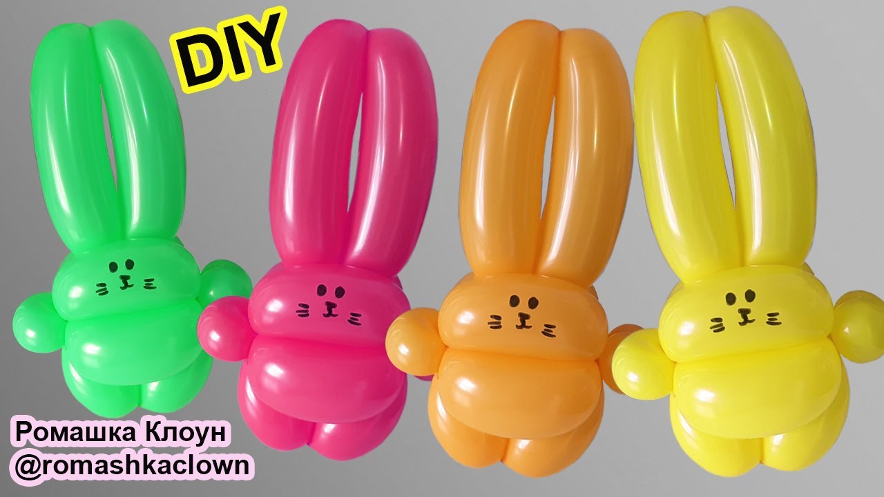 ЗАЙЧИК зайка из шарика ШДМ Balloon Bunny Rabbit como hacer un conejo con globos