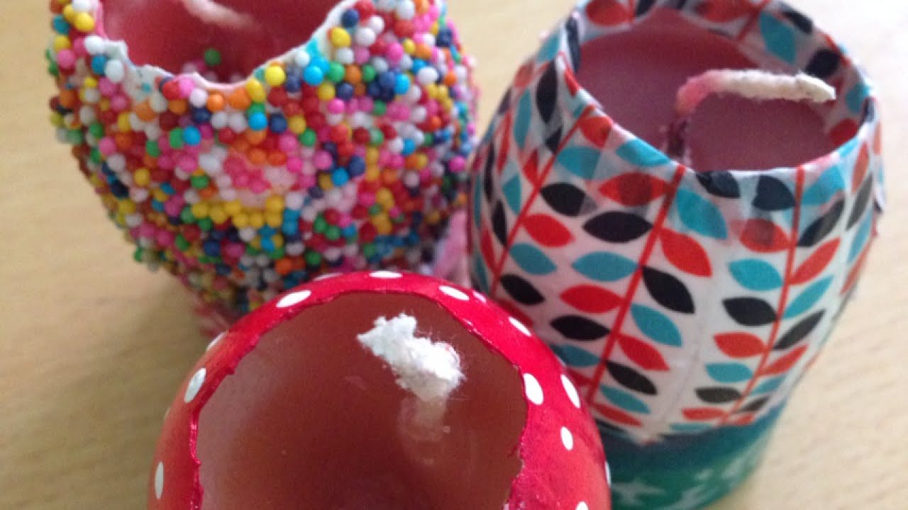How To Make Pretty Egg Shell Candles - DIY Crafts Tutorial - Guidecentral