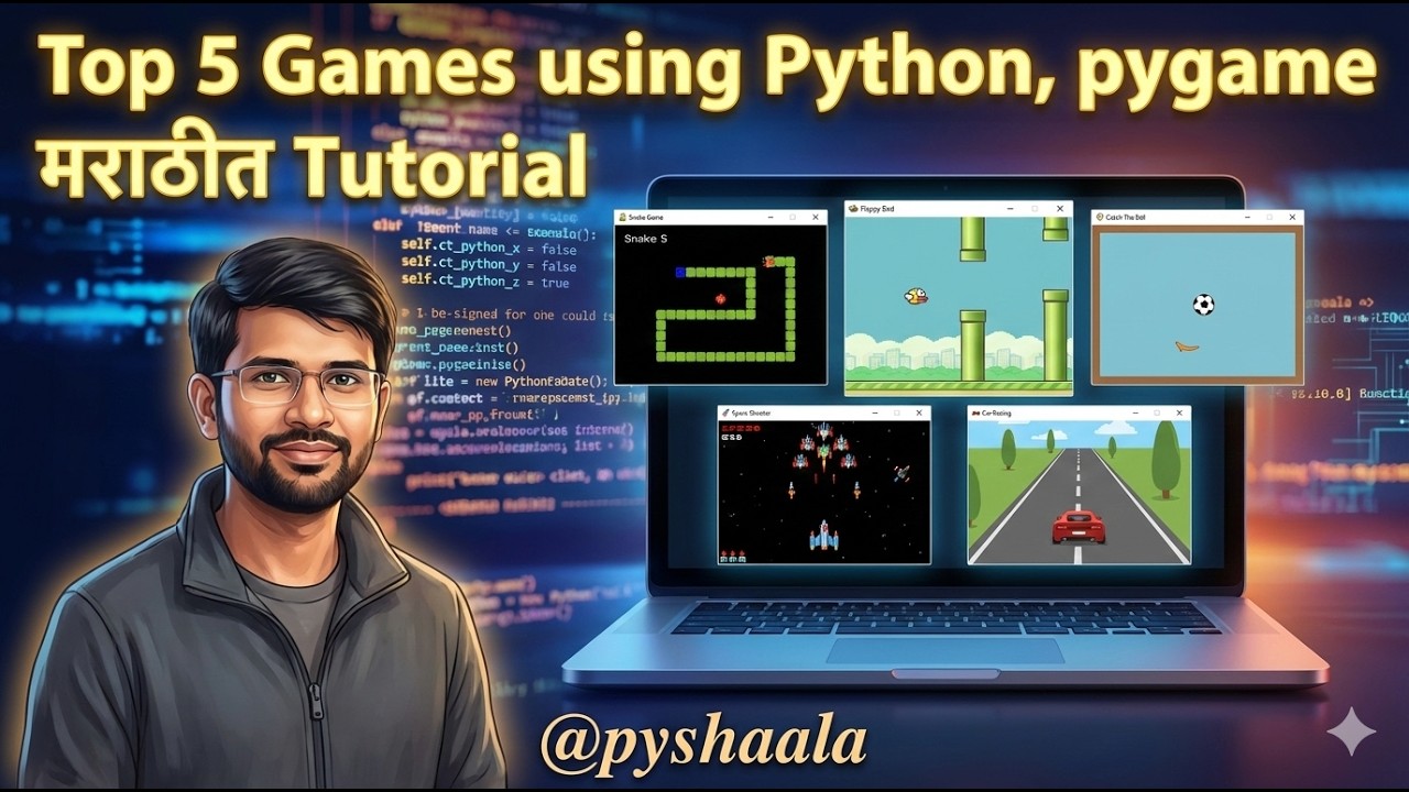 Top 5 Games Using Python & Pygame 🎮 | Build Fun Games | Pygame Projects #pygame #pythonprojects