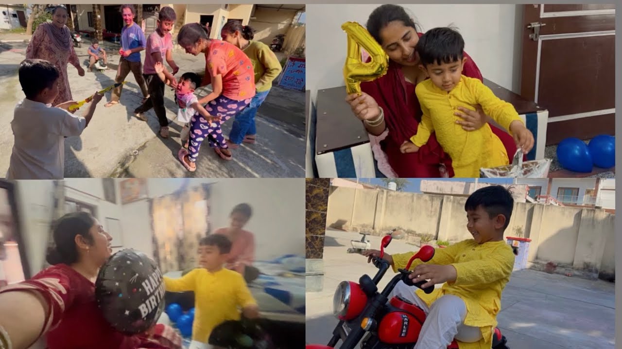 Holi Ke Rang 🫟🎨+ Duggu Ka Birthday 🎂||Dadhu Ka Surprise Gift🎁!||