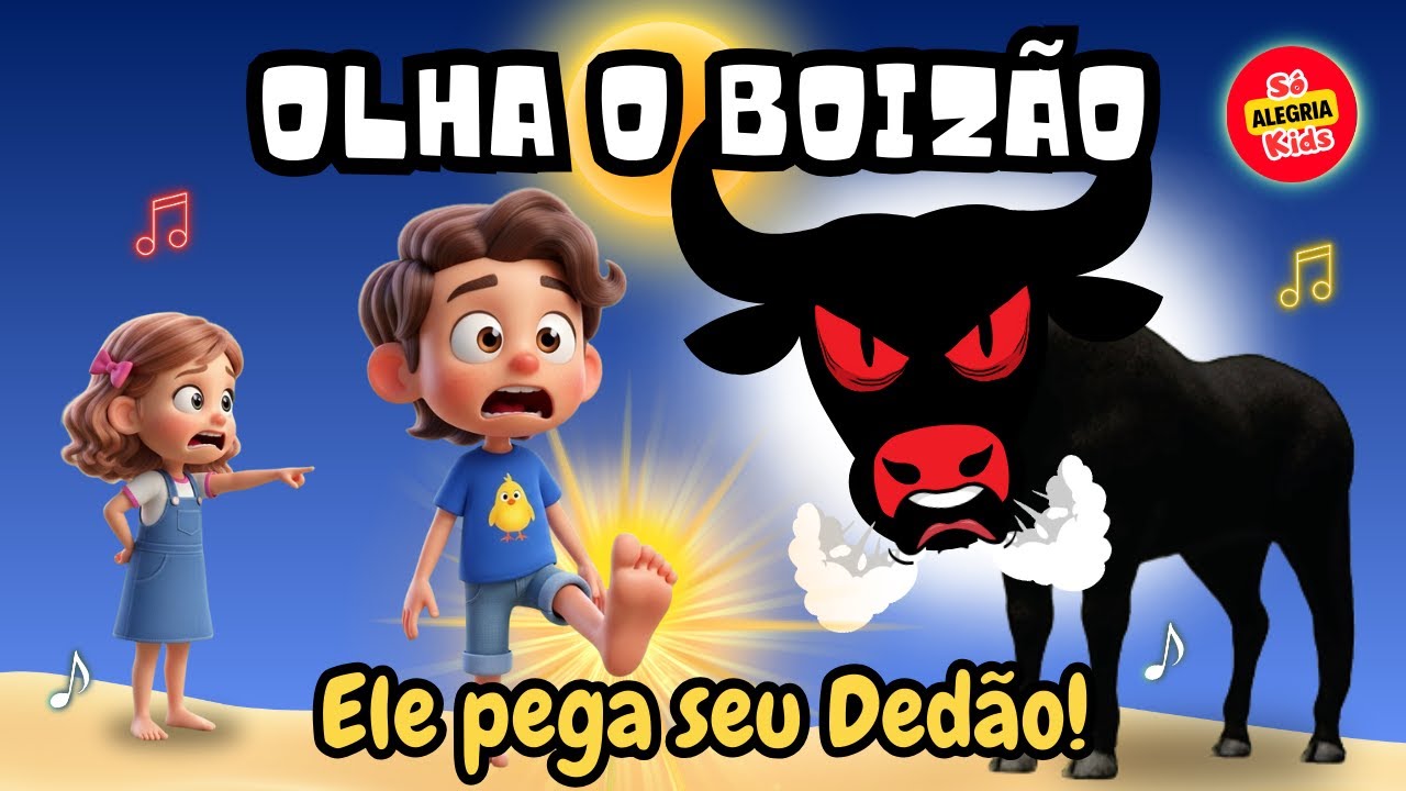 Olha o Boizão da Cara Preta 😱 Ele Pega Seu Dedão! 😂 – Música Infantil Engraçada