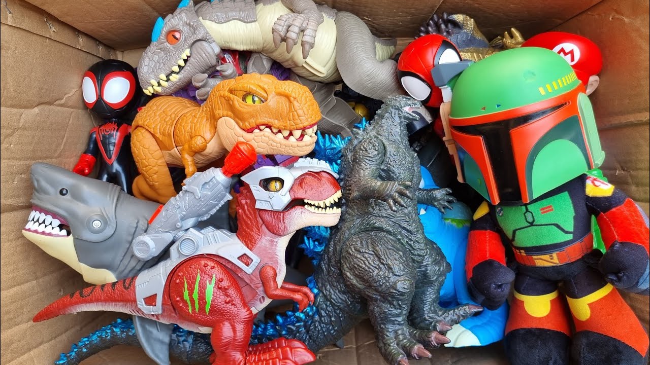 Hunting Tyrannosaurus Rex, Distortus Rex, Spinosaurus, Megalodon, Mosasaurus And More Dinosaur Toy