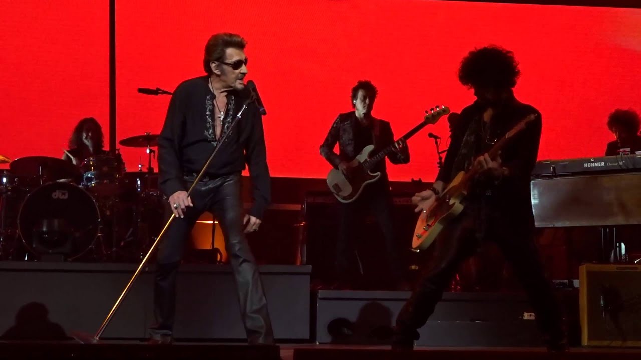Johnny Hallyday - Au café de l'avenir - Arena de Genève le 4 novembre 2015.