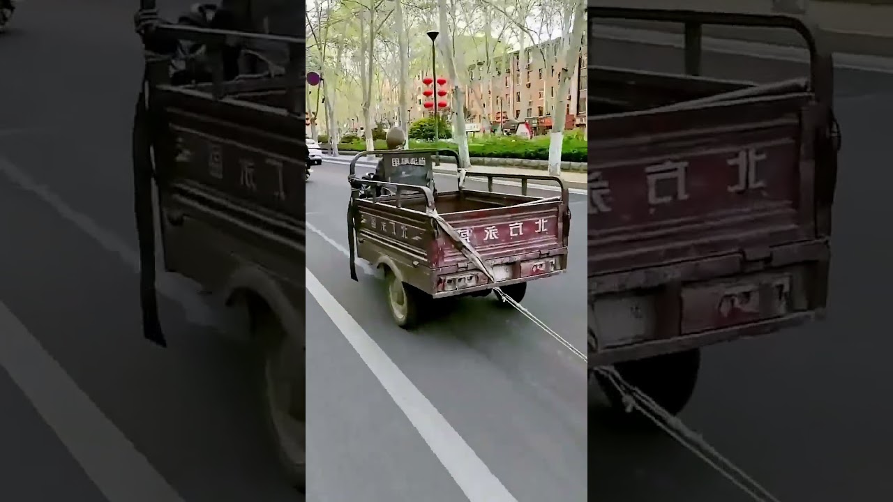 Special way to transport stone piers