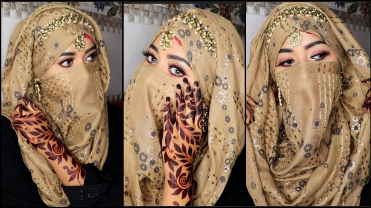 Wedding and Party Hijab style with Niqab | Hijab style 2022 | @Beyouandbeauty