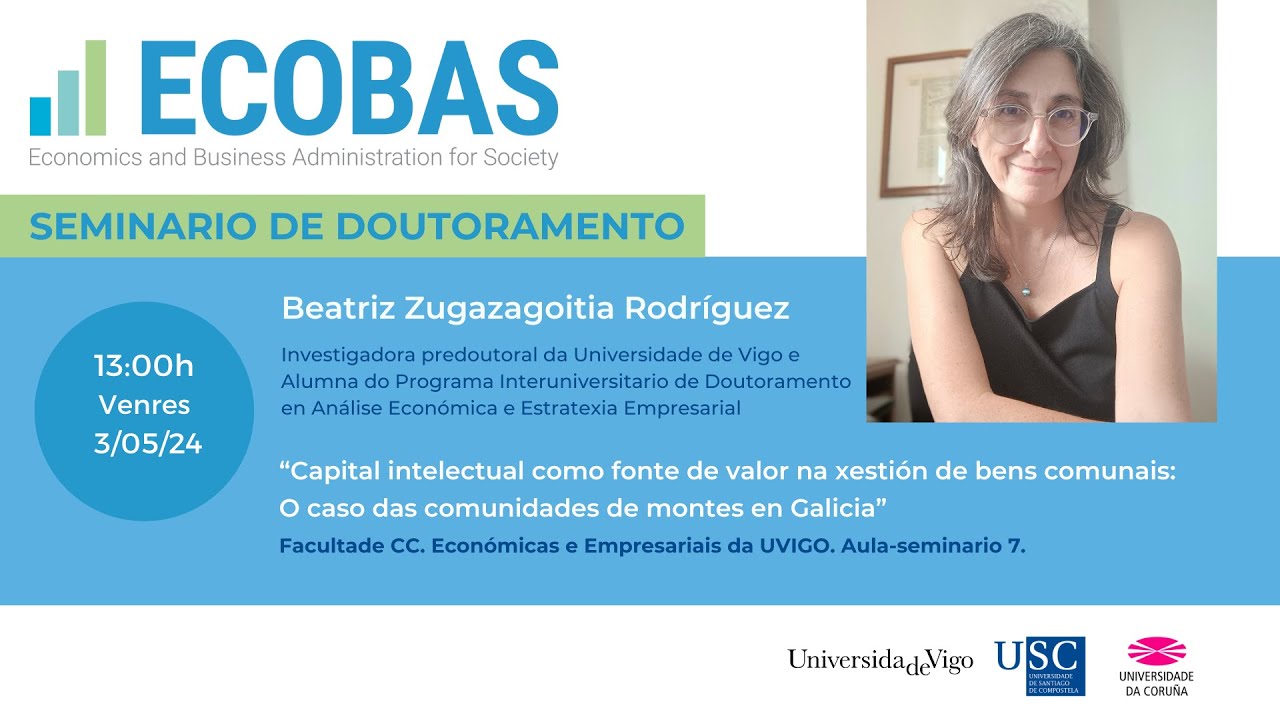 Seminario de Doutoramento ECOBAS: Beatriz Zugazagoitia