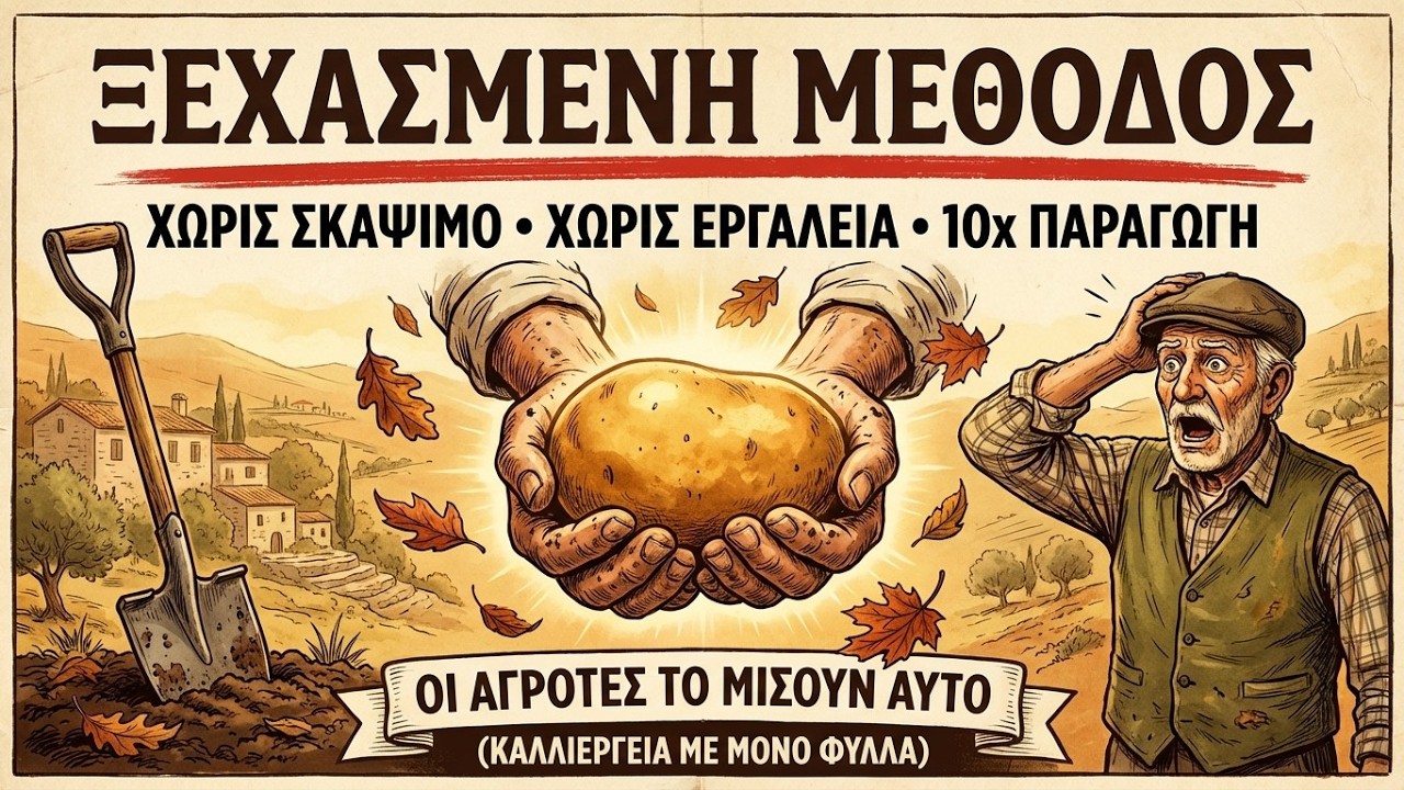 Η Μέθοδος που Έσωσε Εκατομμύρια – Πατάτες με Φύλλα Μόνο