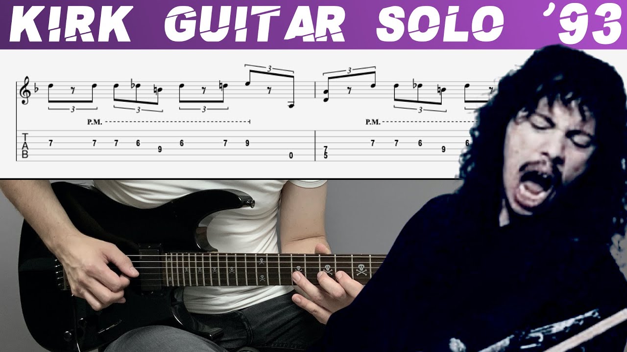 METALLICA - KIRK GUITAR SOLO Live Sh*t '93 (Guitar cover with TAB | Lesson)