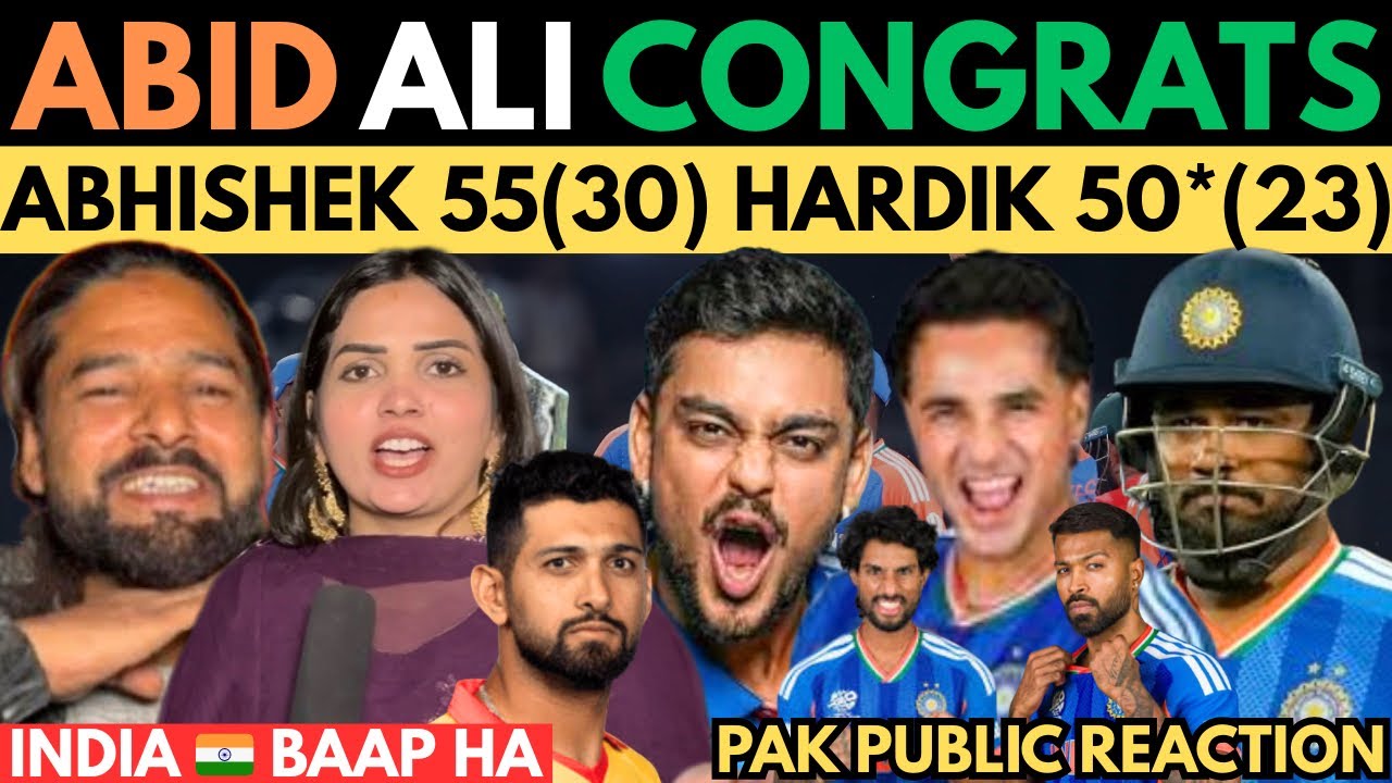 Abid Ali Congrates 🥳 Team India 🇮🇳 256/4 Beat Zim 🇿🇼 T20 Wc 2026 ! Abhishek 55 TILAK 44 Hardik 50 