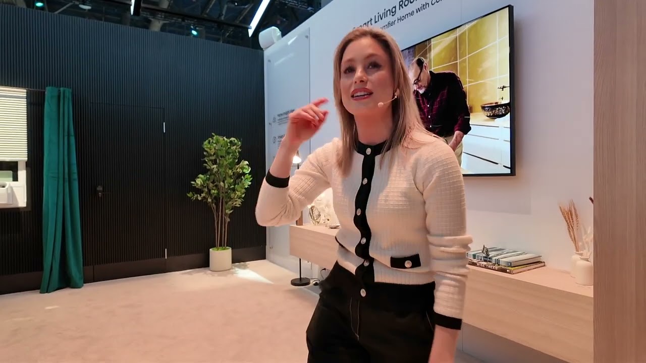 A demo of Hisense ConnectLife in the kitchen at CES 2025