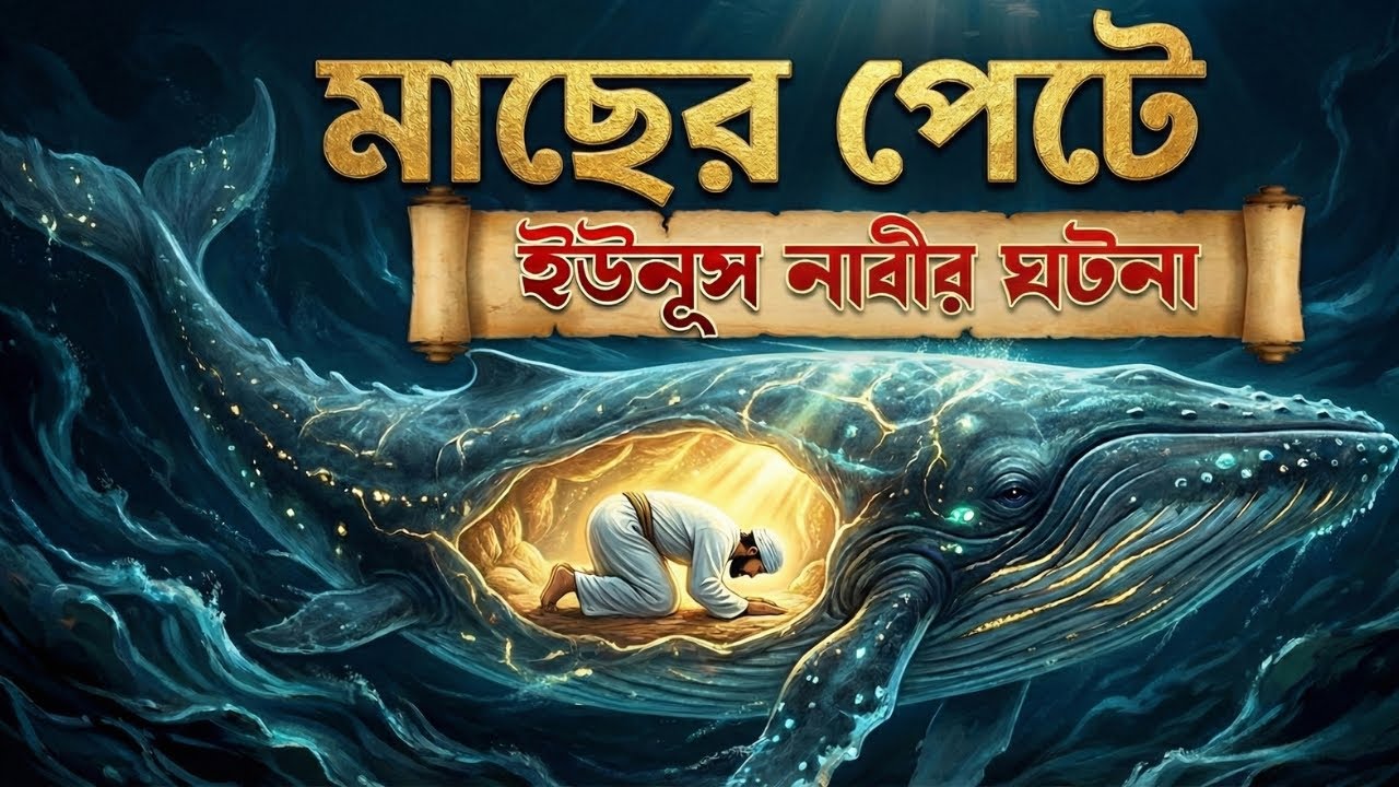গভীর সমুদ্রে মাছের পেটে ইউনুস (আঃ)-এর সেই অলৌকিক দিনগুলো | অবিশ্বাস্য ইসলামিক ঘটনা #YunusNabiStory