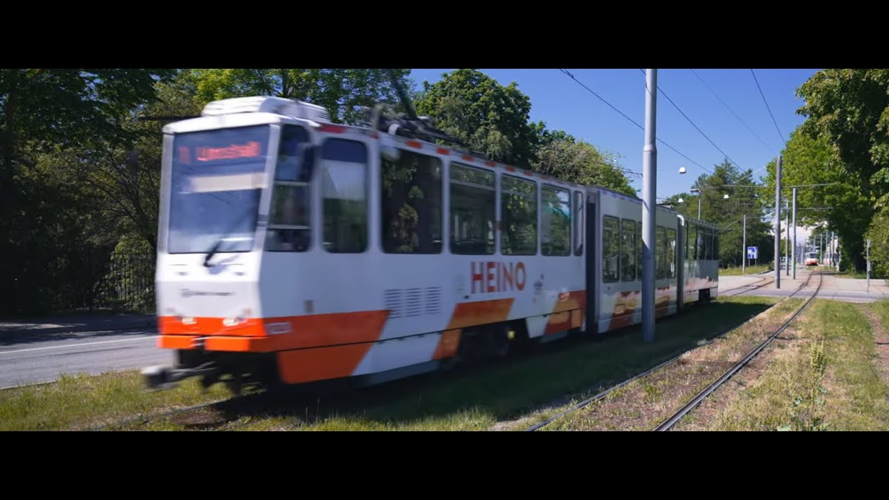 Estonia, Tallinn, tram 1 ride from SEPA to Angerja