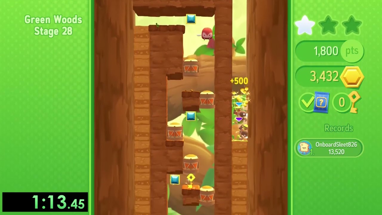 Starlit Adventures Co-op Level 28 in 1:56.08 [WR]