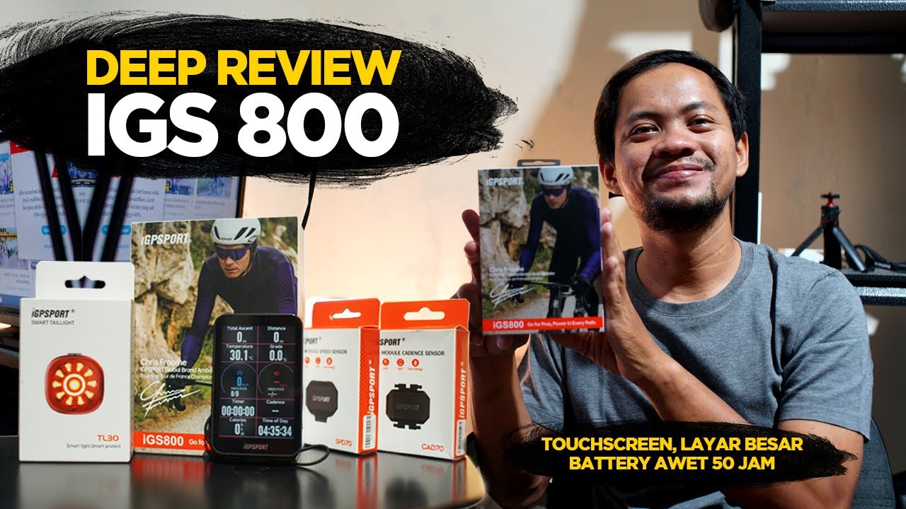DEEP REVIEW IGS 800 SMART CYCLOCOMP TERBARU DARI IGPSPORT | BATTERY AWET 50 JAM