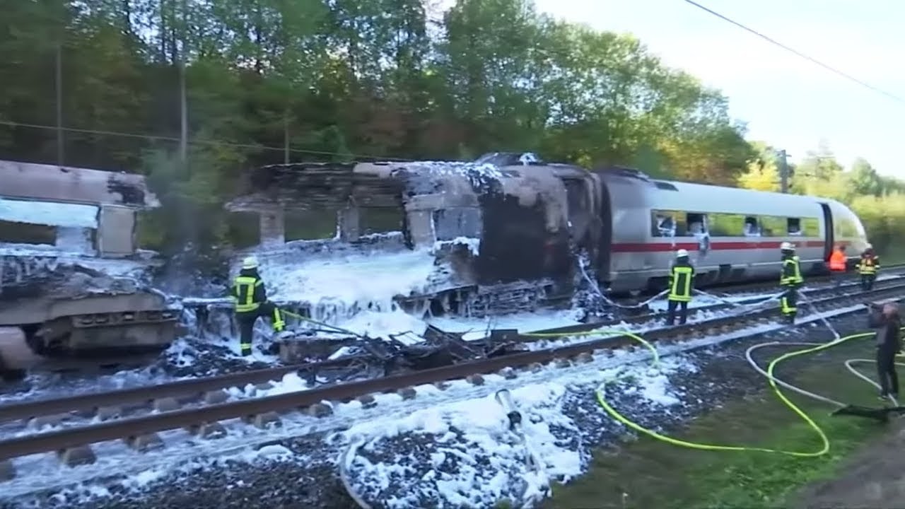 BRAND IM ICE: Bahn-Schnellstrecke Köln-Frankfurt lange gesperrt