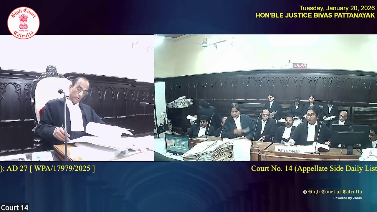 20 January 2026 | Court No.14 | Live Streaming of the Court proceedings.  PART 2