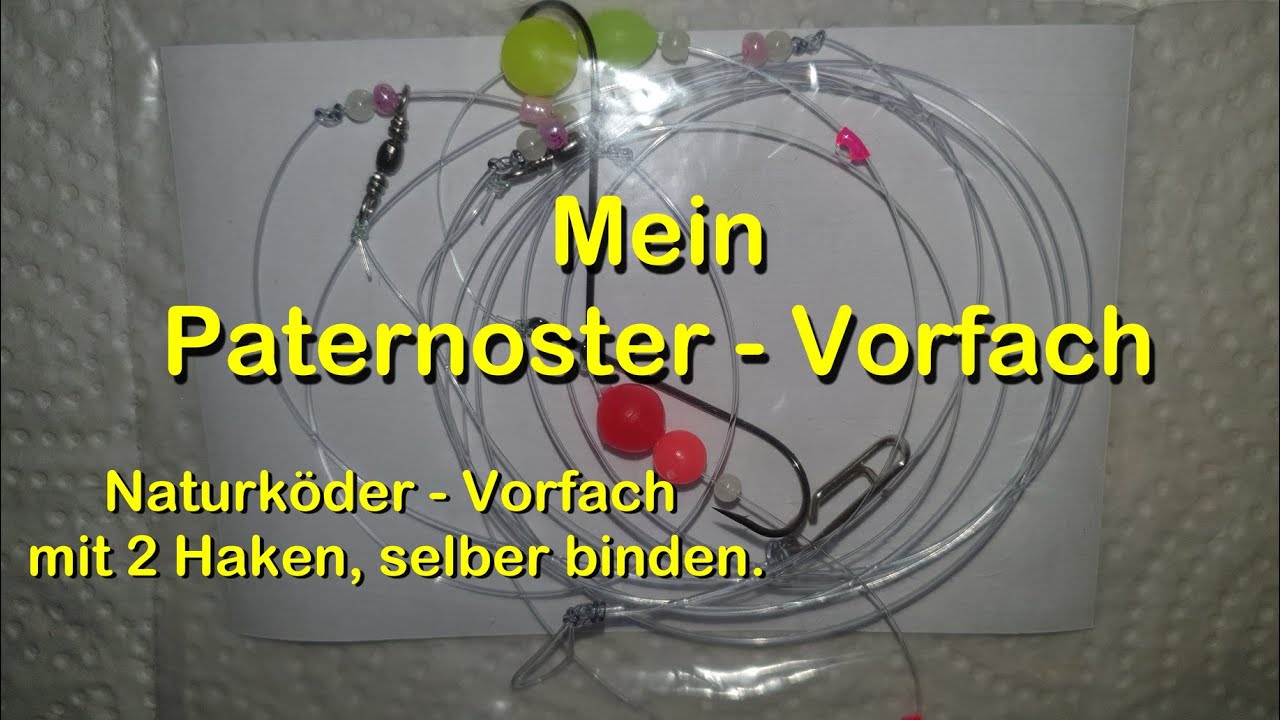 Mein Paternoster - Vorfach. Ein Naturköder Vorfach für Plattfisch und Dorsch selber binden. DIY Tipp
