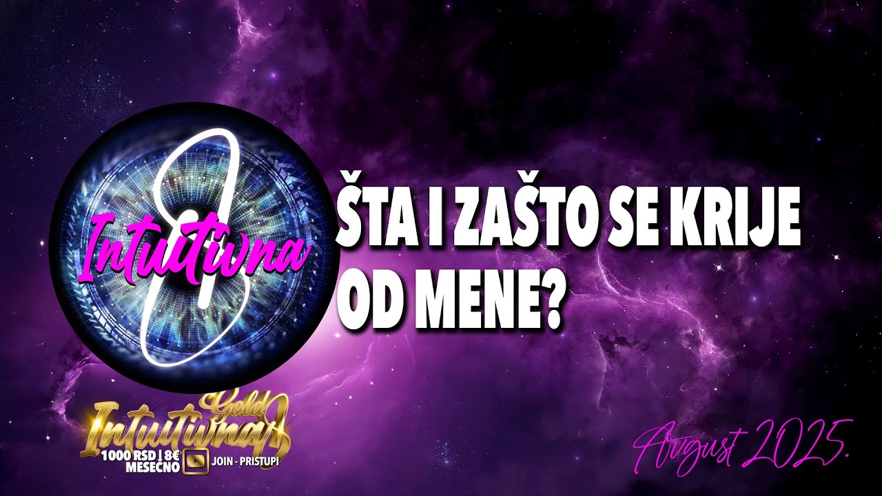 🌟ŠTA I ZAŠTO SE KRIJE OD MENE🌟 Tarot citanje 🔮 Grupno otvaranje @Intuitivna8 ​