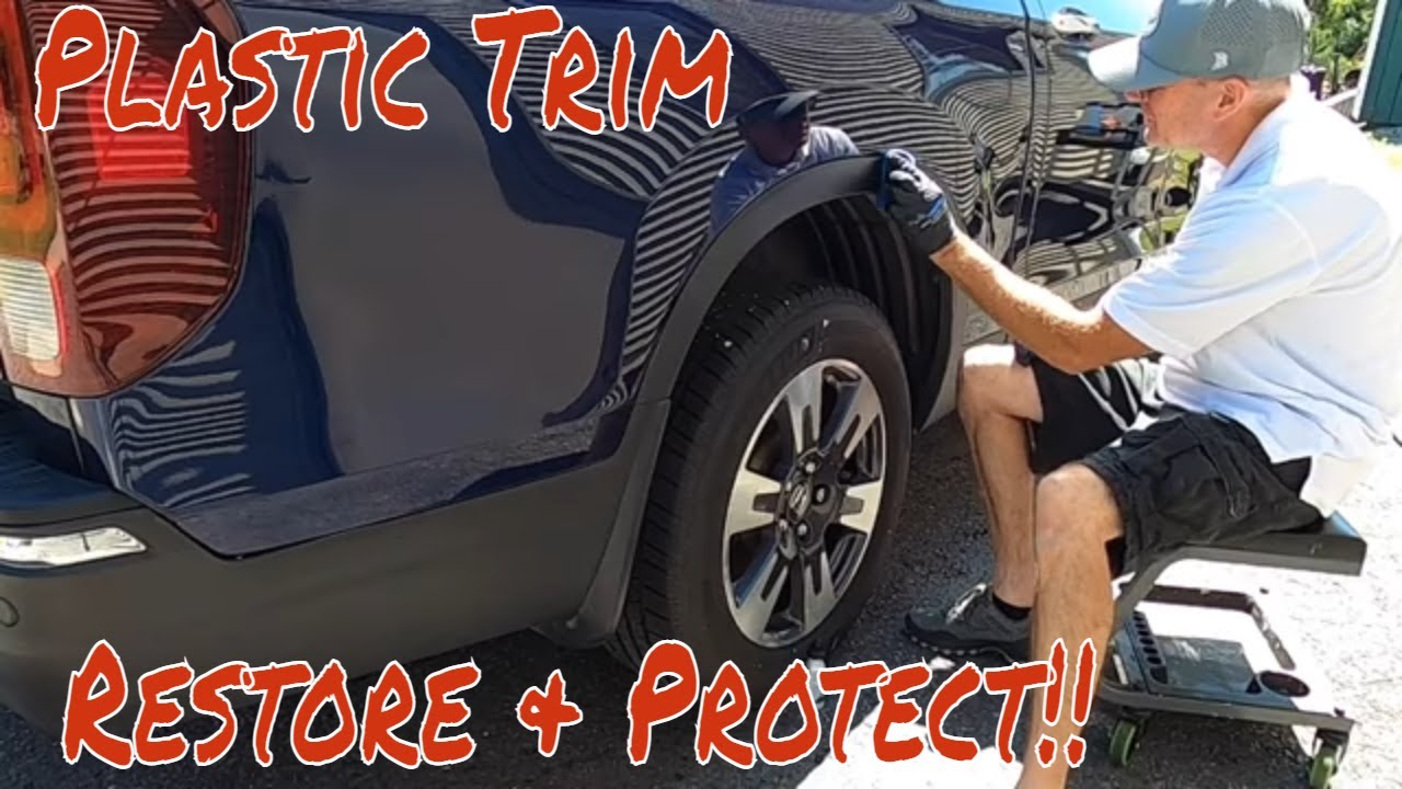 Restoring And Protecting Horrendous Plastic Trim On This Honda Ridgeline!!