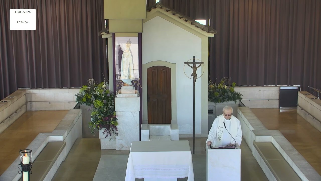 Terço a Nossa Senhora de Fátima desde a Capelinha das Aparições 11.03.2026
