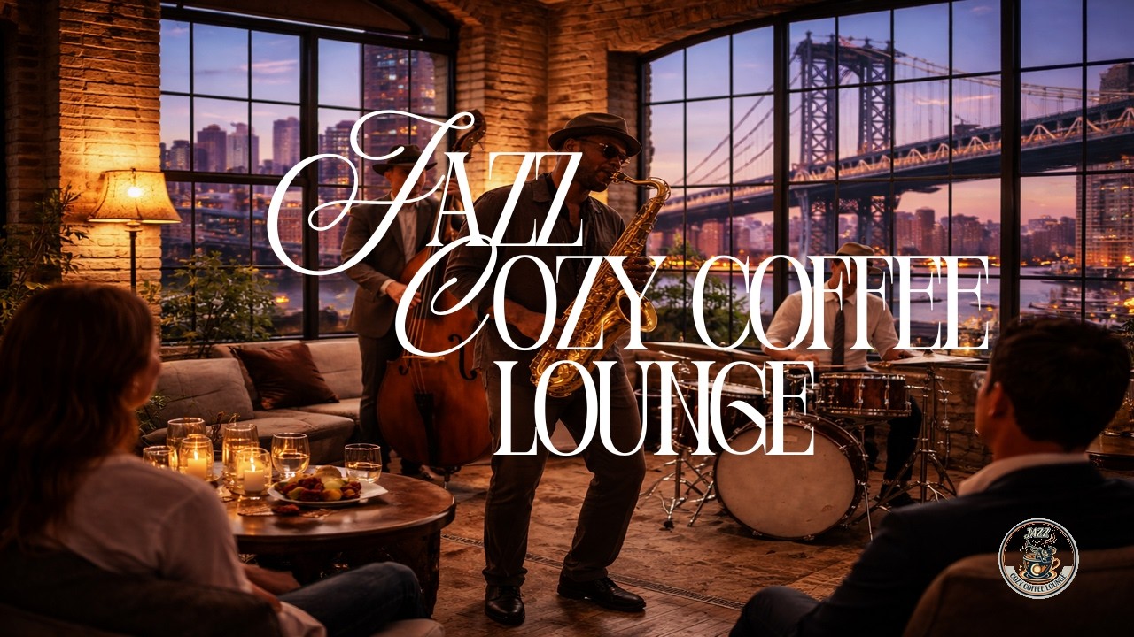 Brooklyn Loft Jazz Ambiance for Focus, Calm & Relax 🎷 Cozy NYC Night Vibes