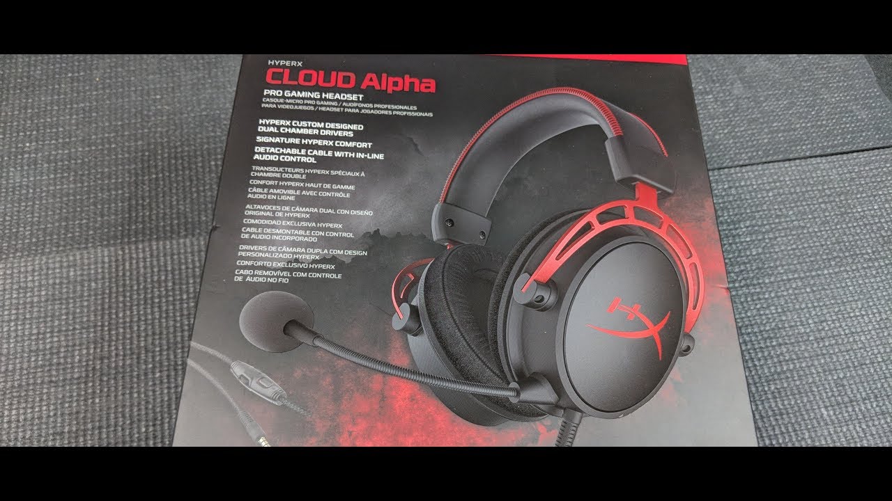HyperX Cloud Alpha Pro Gaming Headset Unboxing and Features