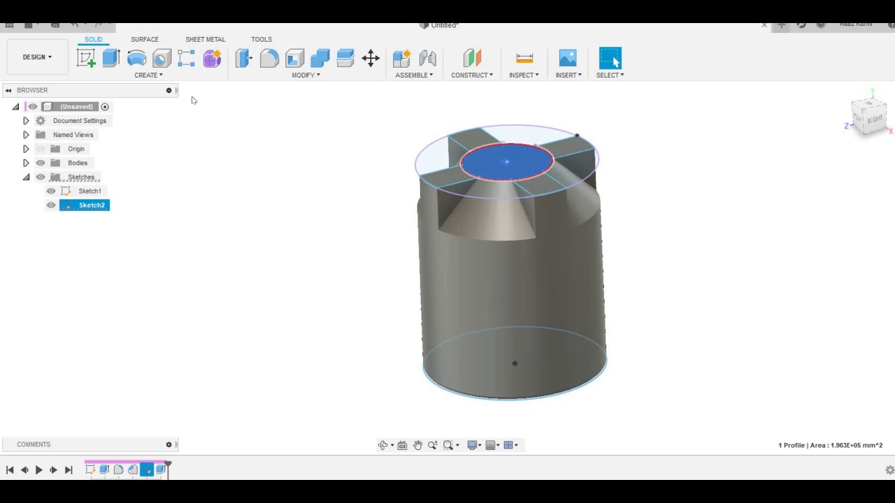 Water storage tank |Fusion360|