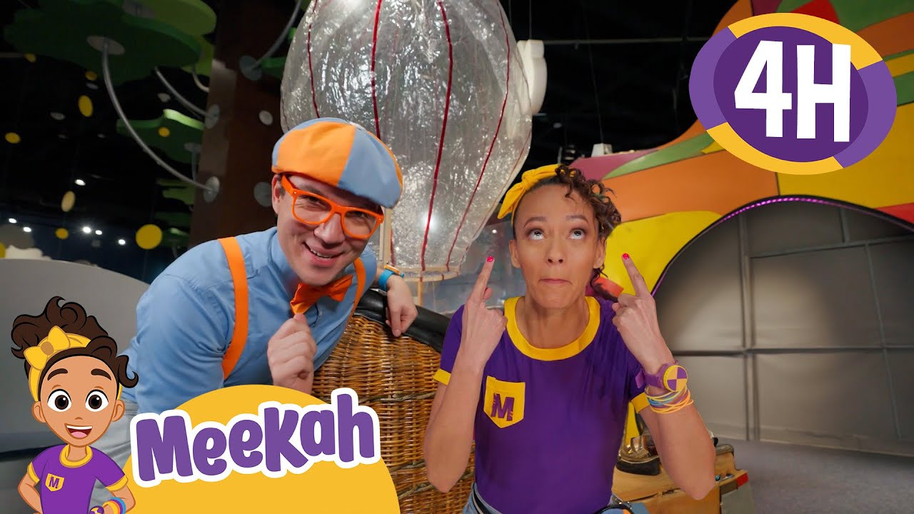 Up, Up, and Away! Hot Air Balloons & Rollercoasters with Meekah! 🎢 | 4 HR OF MEEKAH!