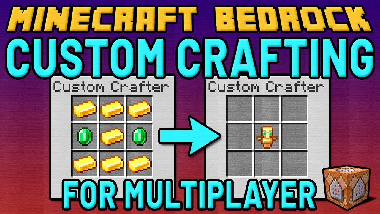 Custom Crafting System for Multiplayer! (Minecraft Bedrock) Designed for Realms and Servers!!