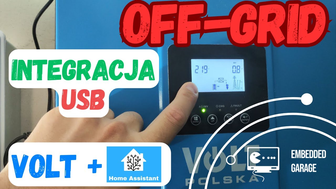 OFF-GRID Falownik Volt Sinus Pro Ultra + Home Assistant - integracja USB krok po kroku
