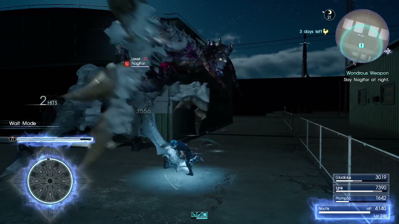 FINAL FANTASY XV - Naglfar vs. Armiger Unleashed