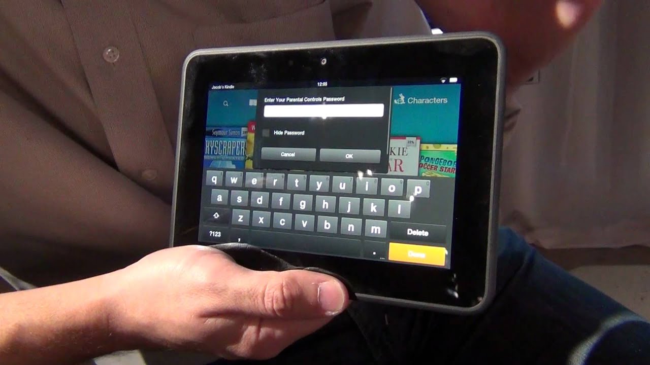 Amazon Kindle Fire HD: FreeTime parental control demonstration