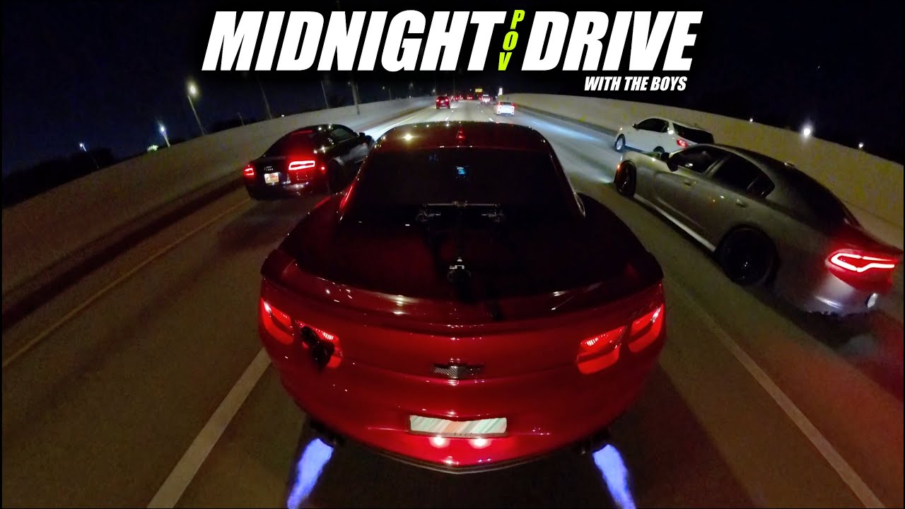 IT'S MIDNIGHT, LET'S DRIVE  — LOUD Camaro ZL1 POV Night Drive [4K]