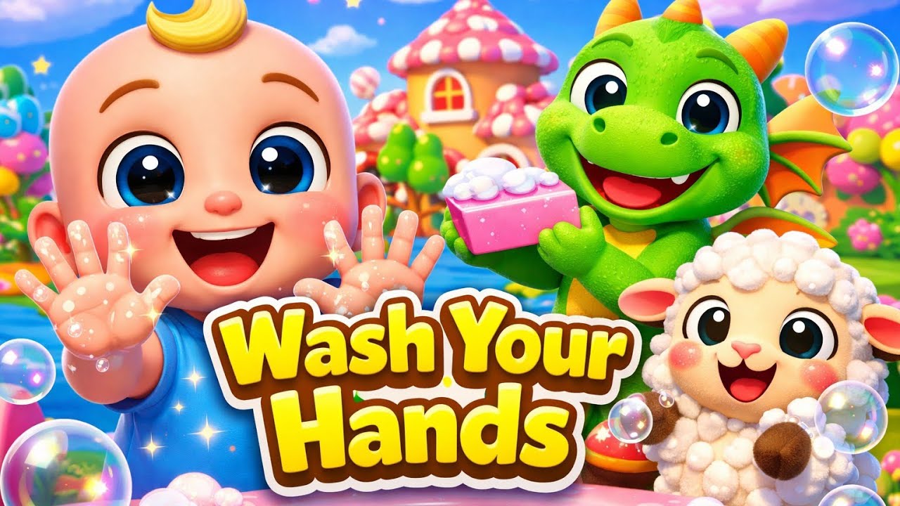 Wash Your Hands Song 🧼 | Kids Hygiene Song | Baby Nursery Rhymes