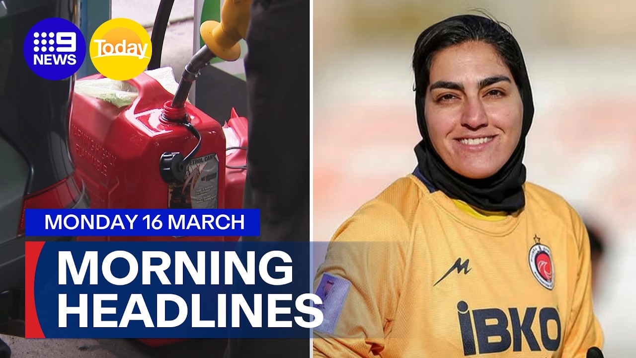 Petrol price pressure continues; Iran soccer captain withdrawing asylum bid | 9 News Australia