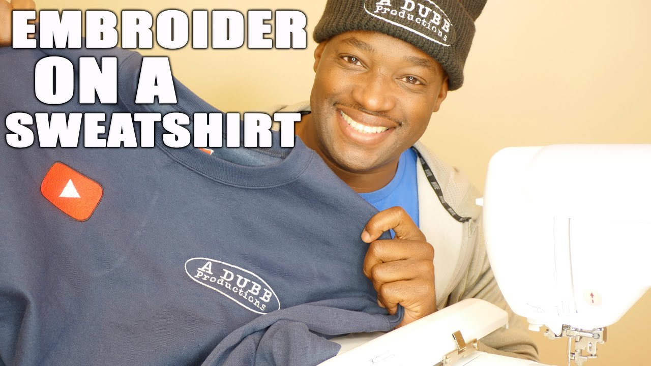 Embroidering on a Sweatshirt | Brother PE800