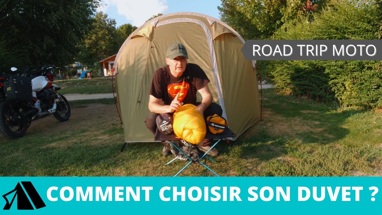 Choisir son sac de couchage pour un road trip moto ? C'est pas simple !!!